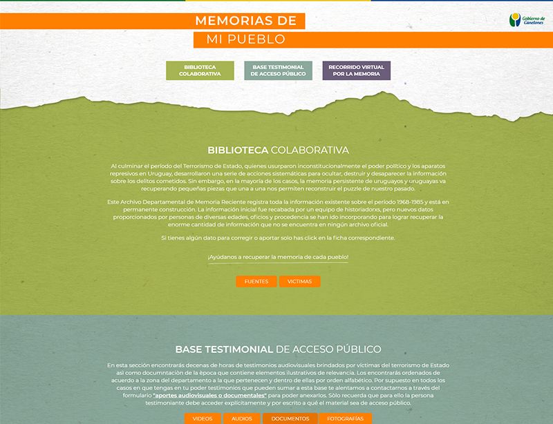 Gobierno de Canelones - Memorias de mi Pueblo